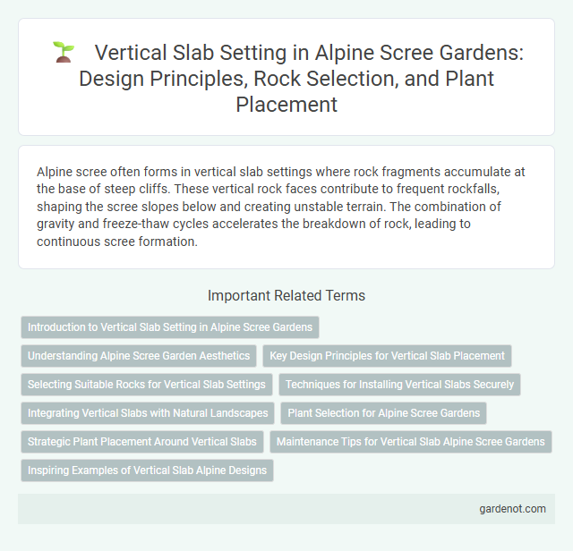 Vertical Slab Setting in Alpine Scree Gardens: Design Principles, Rock Selection, and Plant Placement