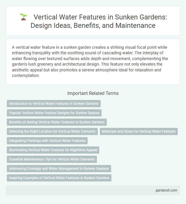 Vertical Water Features in Sunken Gardens: Design Ideas, Benefits, and Maintenance