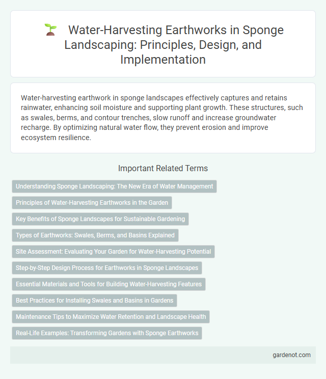 Water-Harvesting Earthworks in Sponge Landscaping: Principles, Design, and Implementation