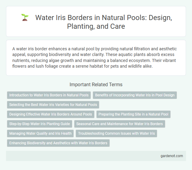 Water Iris Borders in Natural Pools: Design, Planting, and Care