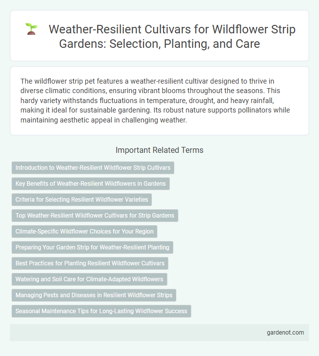 Weather-Resilient Cultivars for Wildflower Strip Gardens: Selection, Planting, and Care