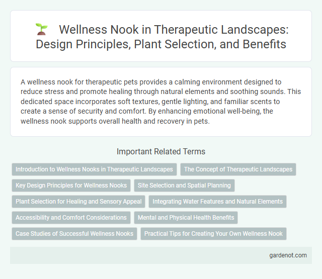 Wellness Nook in Therapeutic Landscapes: Design Principles, Plant Selection, and Benefits