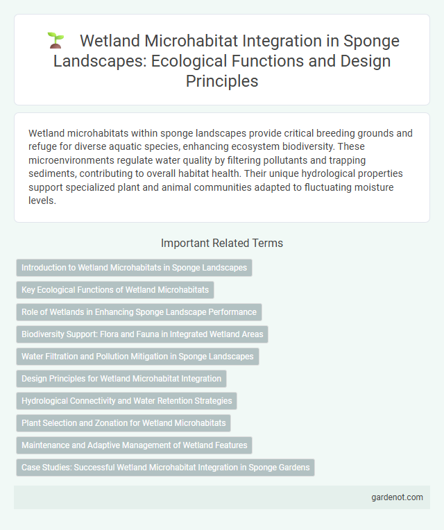 Wetland Microhabitat Integration in Sponge Landscapes: Ecological Functions and Design Principles