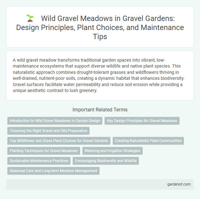 Wild Gravel Meadows in Gravel Gardens: Design Principles, Plant Choices, and Maintenance Tips