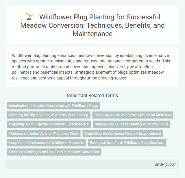 Wildflower Plug Planting for Successful Meadow Conversion: Techniques, Benefits, and Maintenance