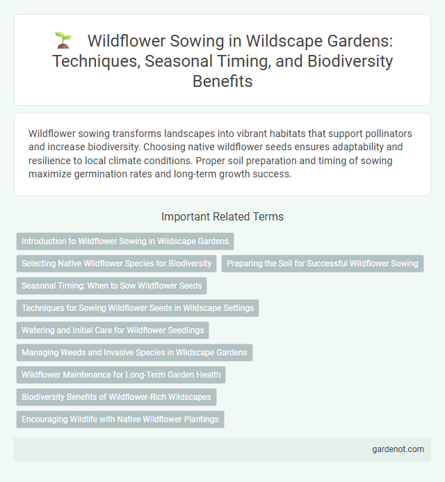Wildflower Sowing in Wildscape Gardens: Techniques, Seasonal Timing, and Biodiversity Benefits