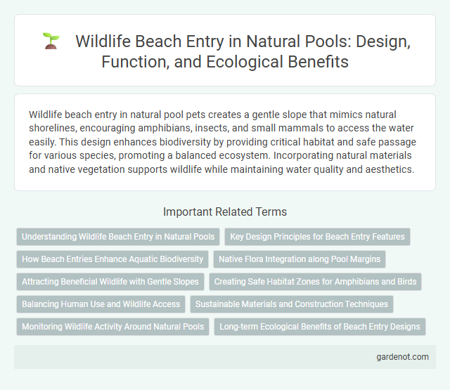Wildlife Beach Entry in Natural Pools: Design, Function, and Ecological Benefits