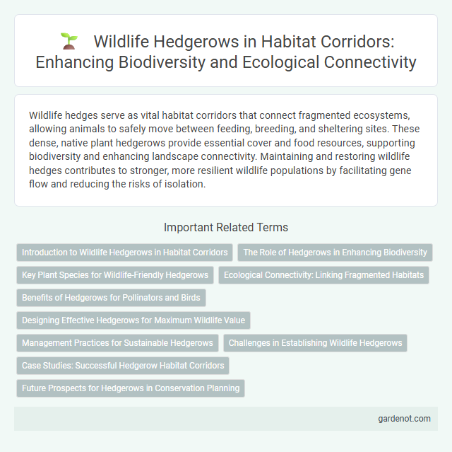 Wildlife Hedgerows in Habitat Corridors: Enhancing Biodiversity and Ecological Connectivity