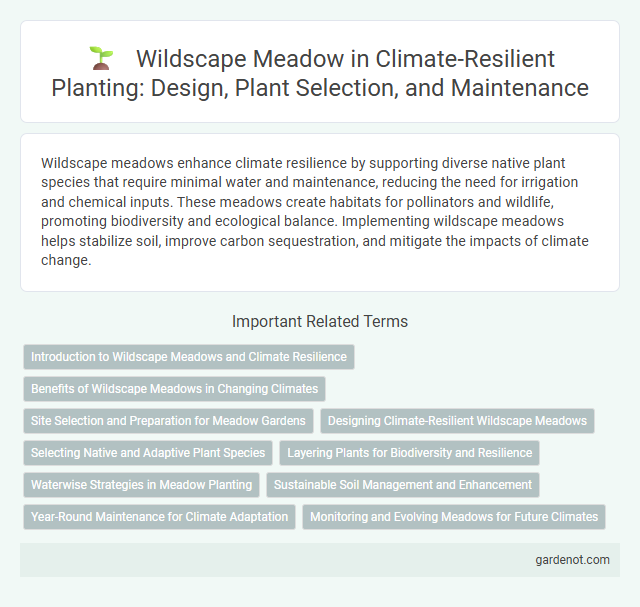 Wildscape Meadow in Climate-Resilient Planting: Design, Plant Selection, and Maintenance