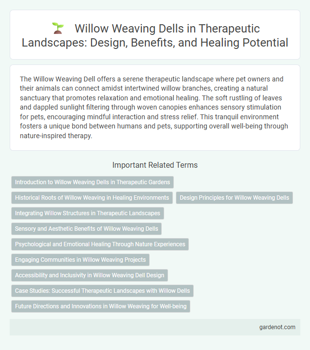 Willow Weaving Dells in Therapeutic Landscapes: Design, Benefits, and Healing Potential