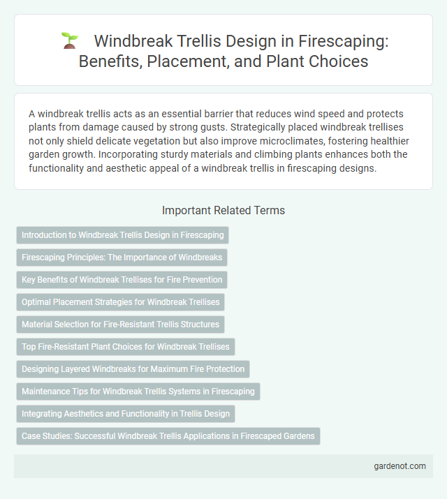 Windbreak Trellis Design in Firescaping: Benefits, Placement, and Plant Choices
