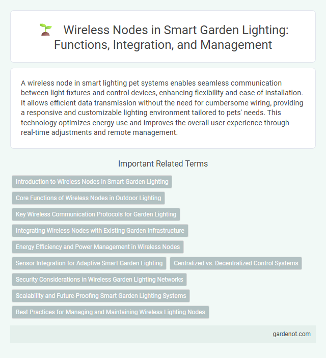 Wireless Nodes in Smart Garden Lighting: Functions, Integration, and Management