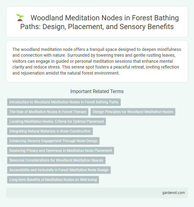 Woodland Meditation Nodes in Forest Bathing Paths: Design, Placement, and Sensory Benefits