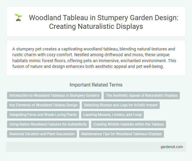 Woodland Tableau in Stumpery Garden Design: Creating Naturalistic Displays