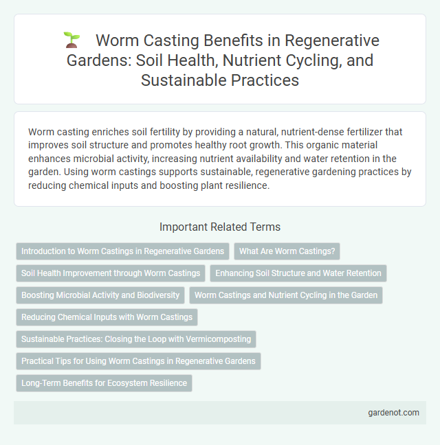 Worm Casting Benefits in Regenerative Gardens: Soil Health, Nutrient Cycling, and Sustainable Practices