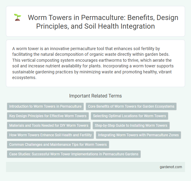Worm Towers in Permaculture: Benefits, Design Principles, and Soil Health Integration