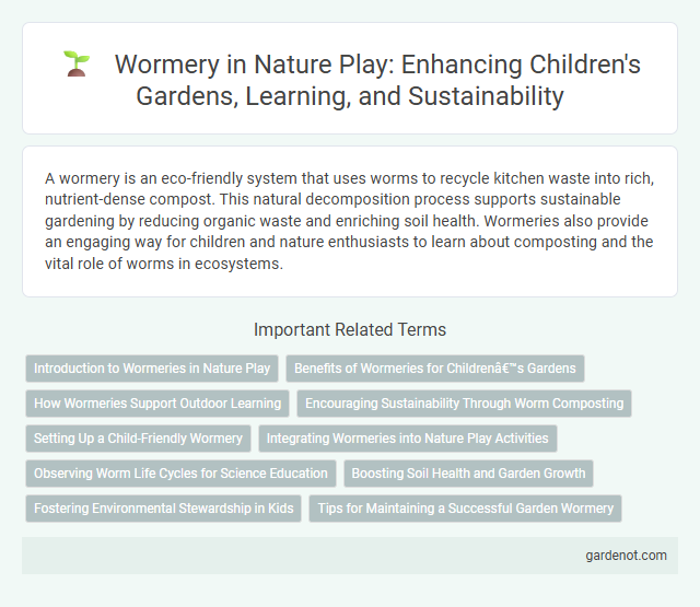 Wormery in Nature Play: Enhancing Children's Gardens, Learning, and Sustainability