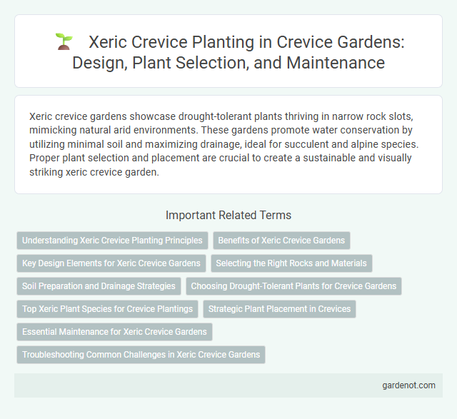 Xeric Crevice Planting in Crevice Gardens: Design, Plant Selection, and Maintenance