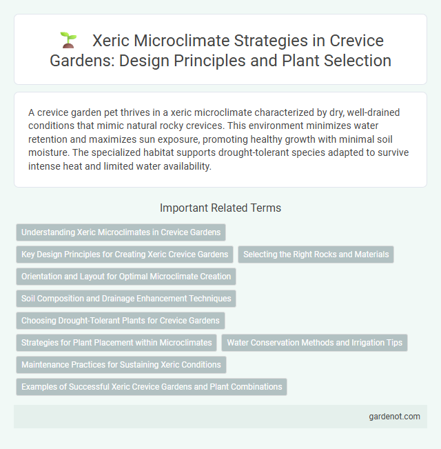 Xeric Microclimate Strategies in Crevice Gardens: Design Principles and Plant Selection