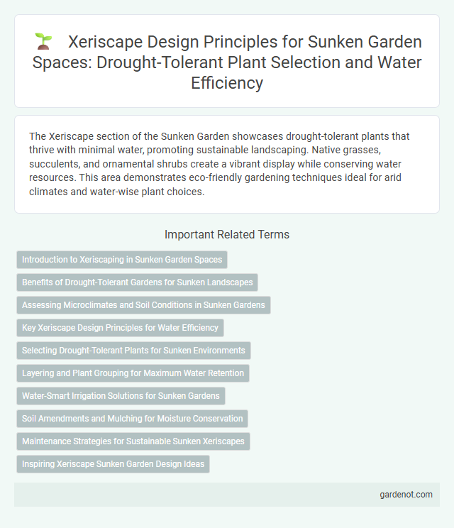 Xeriscape Design Principles for Sunken Garden Spaces: Drought-Tolerant Plant Selection and Water Efficiency