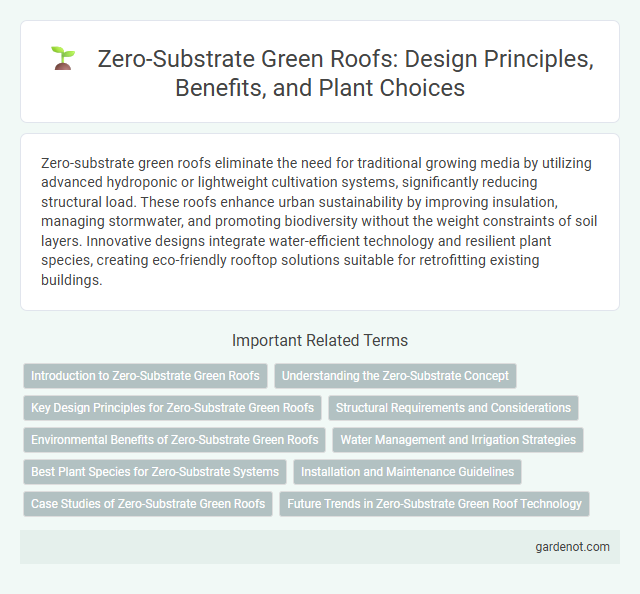Zero-Substrate Green Roofs: Design Principles, Benefits, and Plant Choices