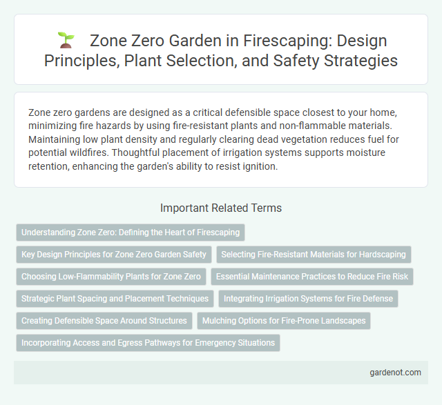 Zone Zero Garden in Firescaping: Design Principles, Plant Selection, and Safety Strategies