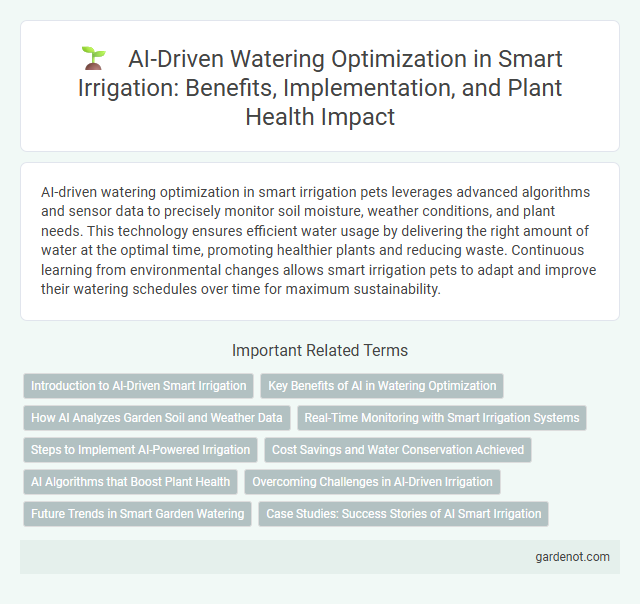 AI-Driven Watering Optimization in Smart Irrigation: Benefits, Implementation, and Plant Health Impact