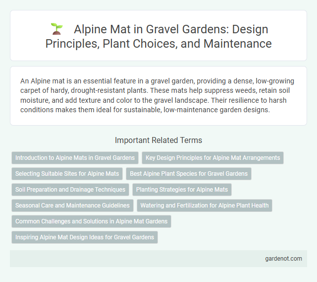 Alpine Mat in Gravel Gardens: Design Principles, Plant Choices, and Maintenance