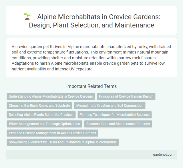Alpine Microhabitats in Crevice Gardens: Design, Plant Selection, and Maintenance