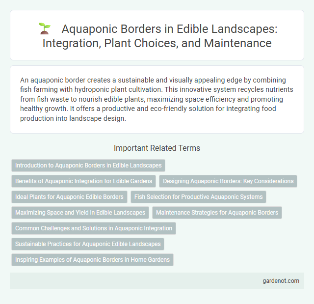 Aquaponic Borders in Edible Landscapes: Integration, Plant Choices, and Maintenance