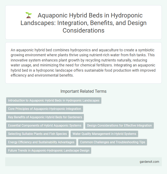 Aquaponic Hybrid Beds in Hydroponic Landscapes: Integration, Benefits, and Design Considerations