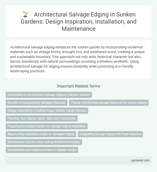Architectural Salvage Edging in Sunken Gardens: Design Inspiration, Installation, and Maintenance