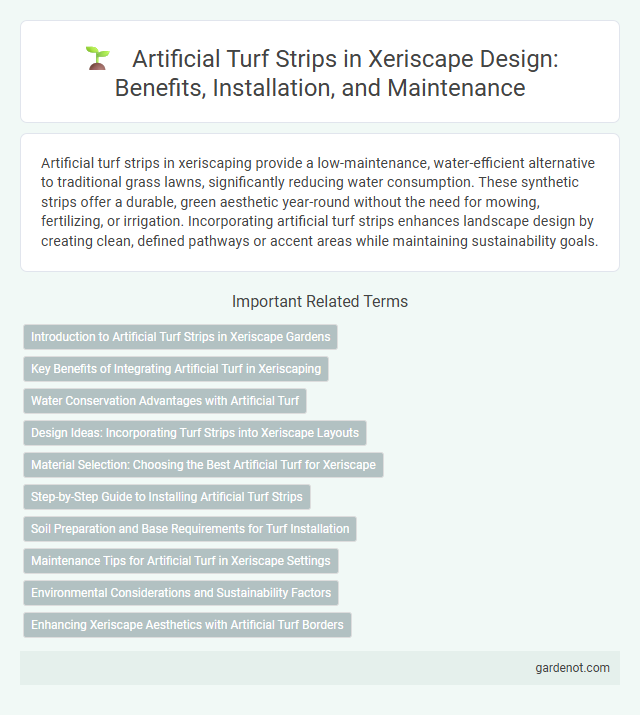 Artificial Turf Strips in Xeriscape Design: Benefits, Installation, and Maintenance