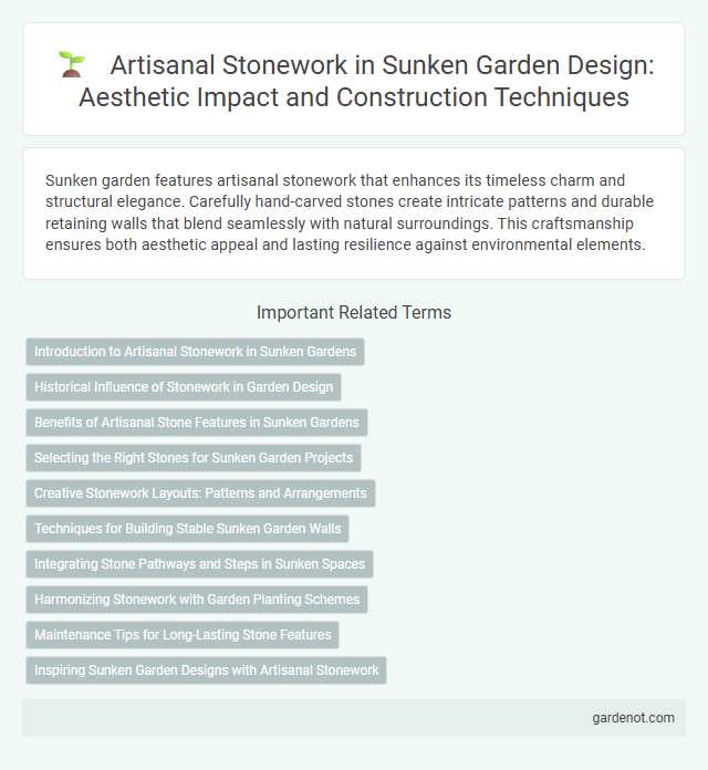 Artisanal Stonework in Sunken Garden Design: Aesthetic Impact and Construction Techniques