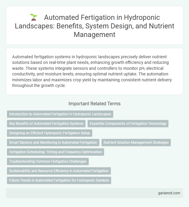Automated Fertigation in Hydroponic Landscapes: Benefits, System Design, and Nutrient Management