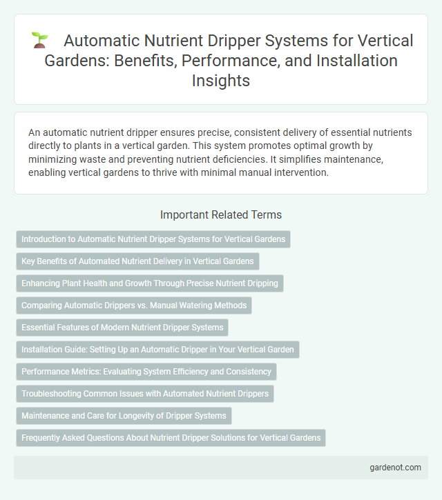 Automatic Nutrient Dripper Systems for Vertical Gardens: Benefits, Performance, and Installation Insights