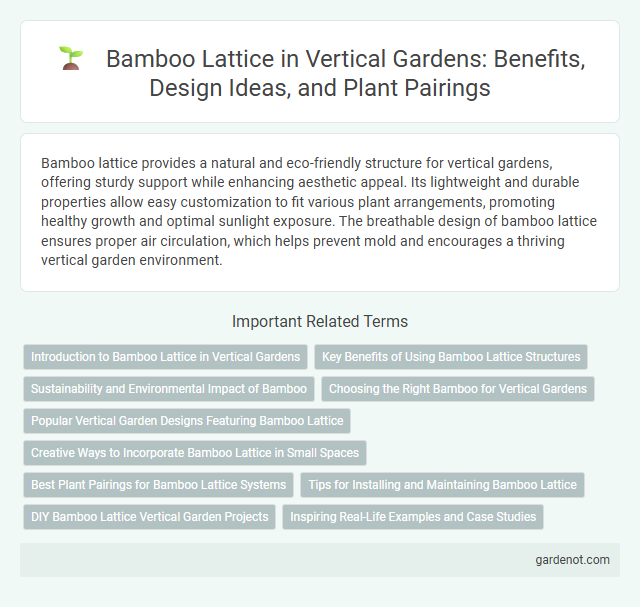 Bamboo Lattice in Vertical Gardens: Benefits, Design Ideas, and Plant Pairings
