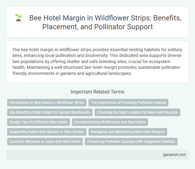 Bee Hotel Margin in Wildflower Strips: Benefits, Placement, and Pollinator Support