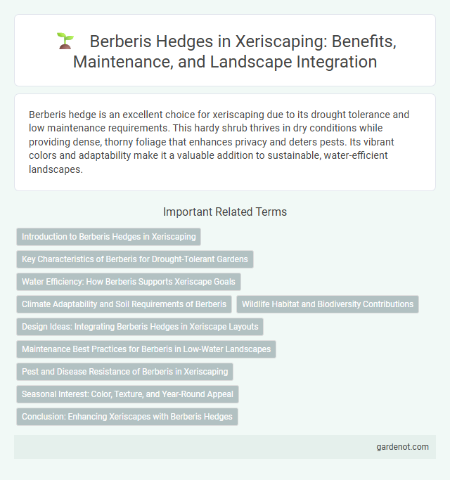 Berberis Hedges in Xeriscaping: Benefits, Maintenance, and Landscape Integration