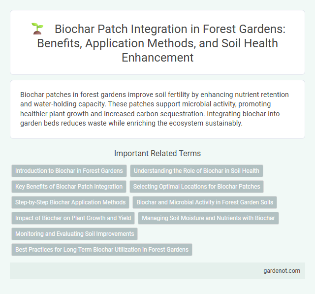 Biochar Patch Integration in Forest Gardens: Benefits, Application Methods, and Soil Health Enhancement
