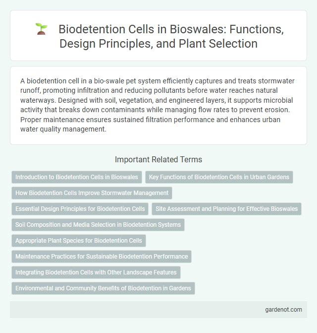 Biodetention Cells in Bioswales: Functions, Design Principles, and Plant Selection