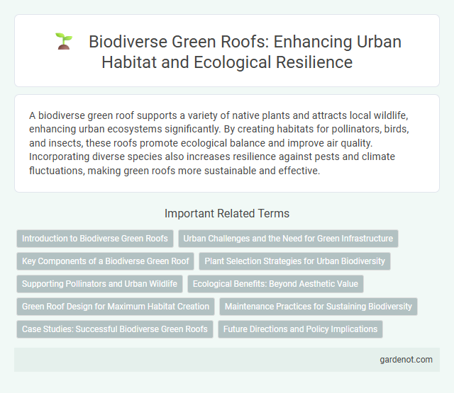 Biodiverse Green Roofs: Enhancing Urban Habitat and Ecological Resilience