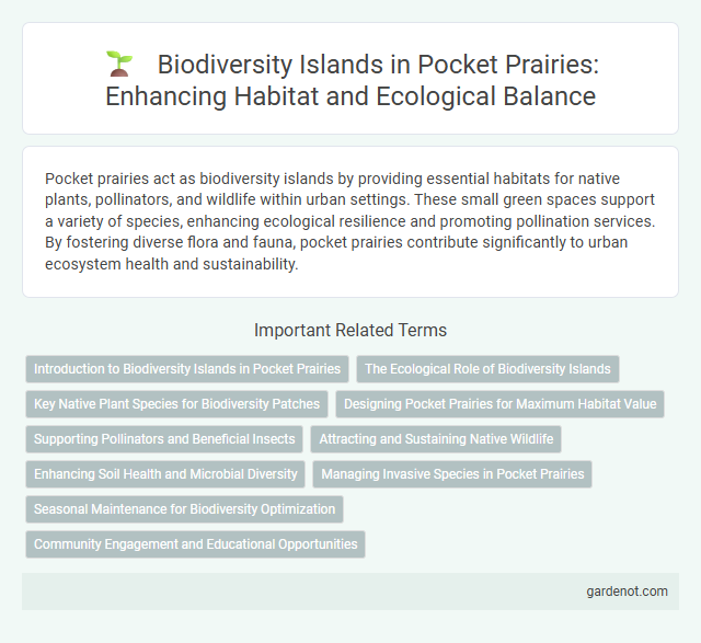 Biodiversity Islands in Pocket Prairies: Enhancing Habitat and Ecological Balance