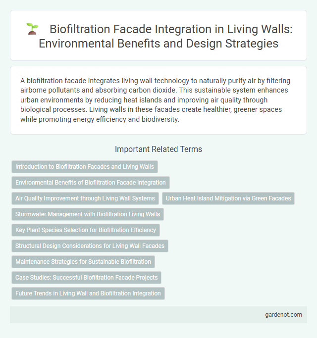 Biofiltration Facade Integration in Living Walls: Environmental Benefits and Design Strategies