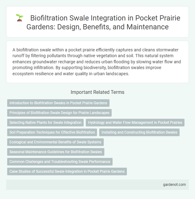 Biofiltration Swale Integration in Pocket Prairie Gardens: Design, Benefits, and Maintenance