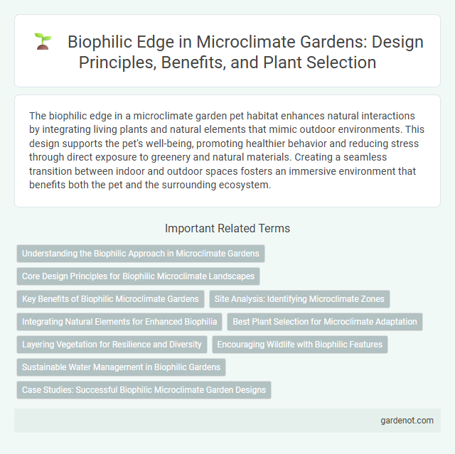 Biophilic Edge in Microclimate Gardens: Design Principles, Benefits, and Plant Selection