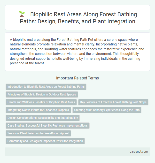 Biophilic Rest Areas Along Forest Bathing Paths: Design, Benefits, and Plant Integration