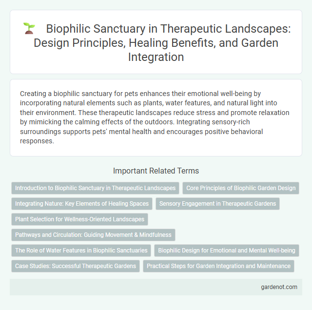 Biophilic Sanctuary in Therapeutic Landscapes: Design Principles, Healing Benefits, and Garden Integration