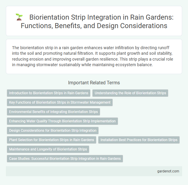 Biorientation Strip Integration in Rain Gardens: Functions, Benefits, and Design Considerations