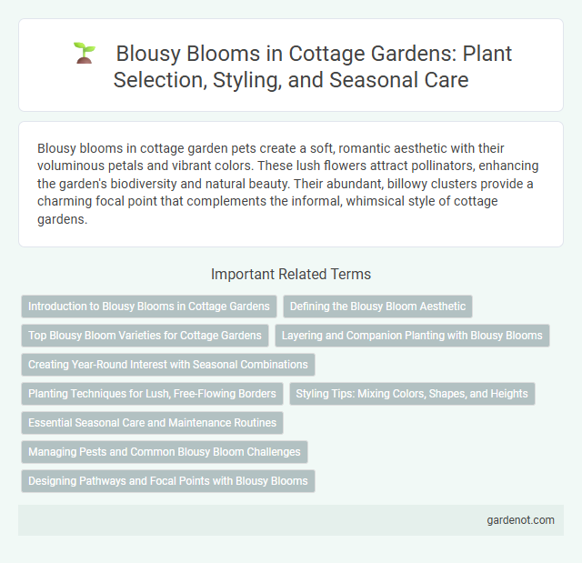 Blousy Blooms in Cottage Gardens: Plant Selection, Styling, and Seasonal Care